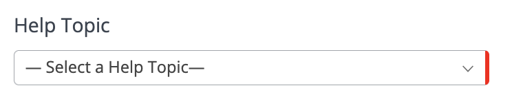 help topic
