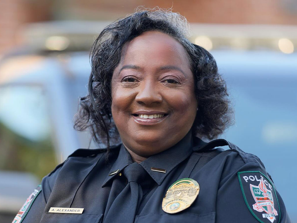 Lt. Audrey Alexander has more than two decades of law enforcement experience and is a military veteran.