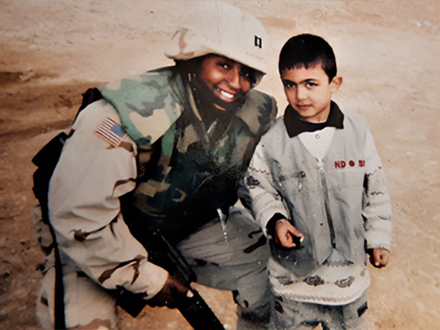 Lt. Audrey Alexander during her overseas deployment.