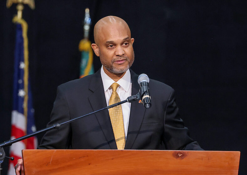 EVP/COO Donald Palm speaks during the 2024 MLK Jr. Convocation.