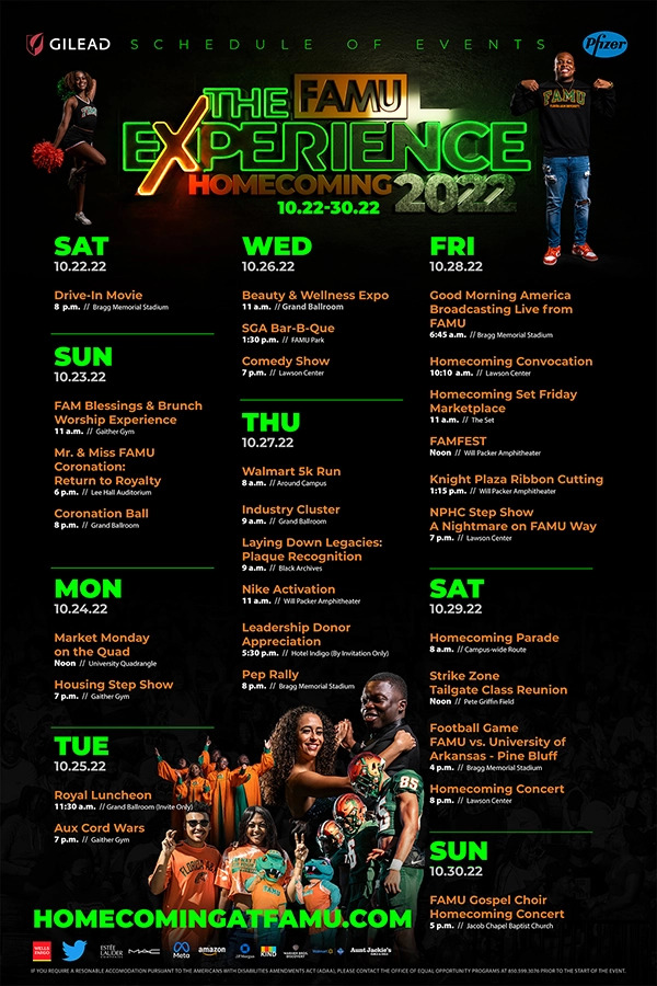 FAMU Homecoming 2022 Poster