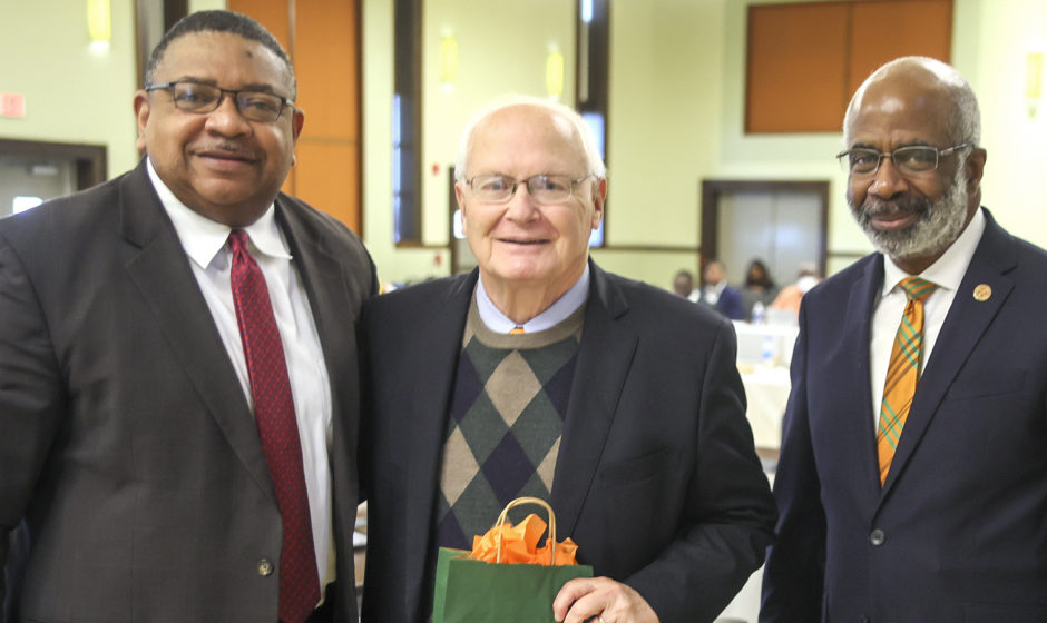 BOT Chairman Lawson, Trustee Lawrence & President Robinson