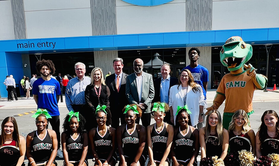 President Robinson at Amazon Tallahassee facility