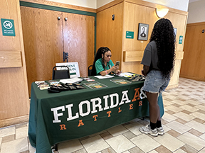 Student Registration Table at New Student Orientation