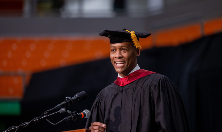 TJ Rose at Fall Commencement