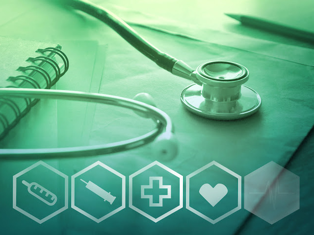 Green background with stethscope