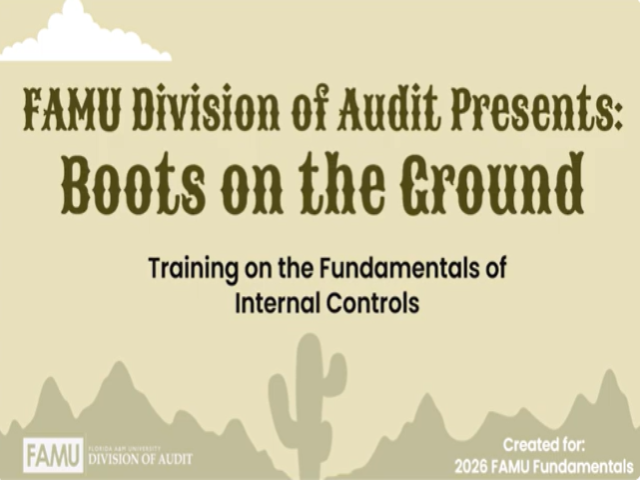 FAMU DOA Boots on the Ground Training Video Cover