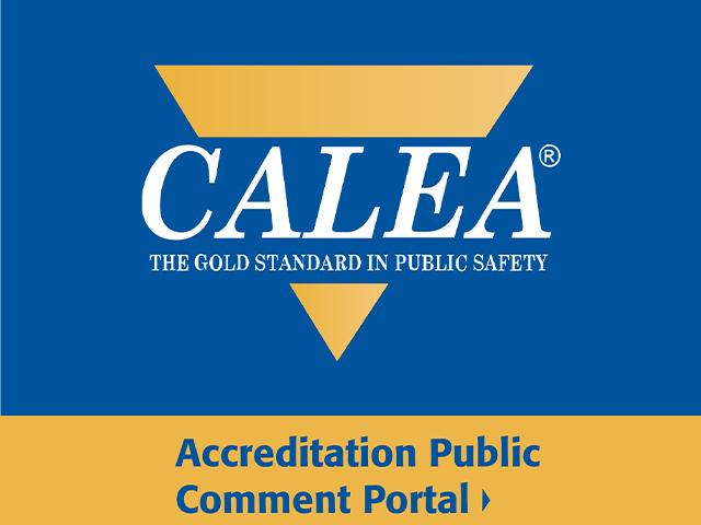 Calea Logo wit the words "Accreditation Public Comment Portal" below