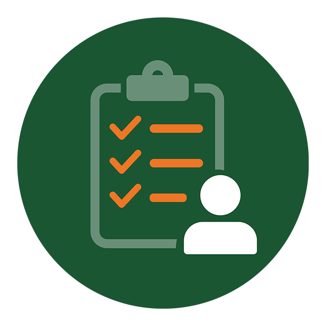 icon representing a checklist