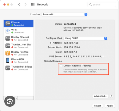 Apple Networking Screenshot