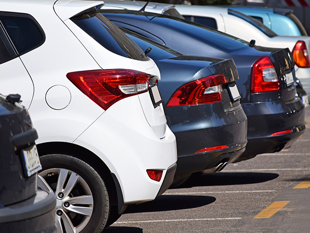 Cars in Parking Lot