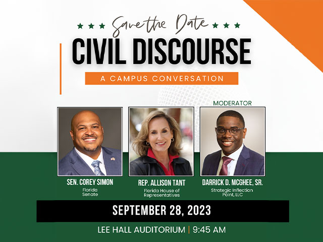 Speakers Senator Corey Simon and Representative Allison Tant, with Moderator Darrick D. McGhee, Sr. of Strategic Inflection Point, LLC