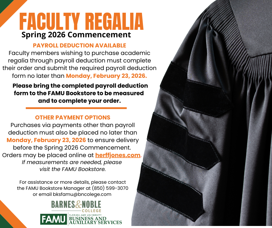 faculty regalia information graphic