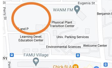 game day map relocation on google maps to Ardelia Court grass lot